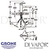 Grohe Concetto Single-Lever Sink Mixer Dimensions